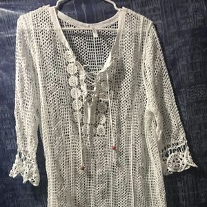 francesca's swim lace cover up